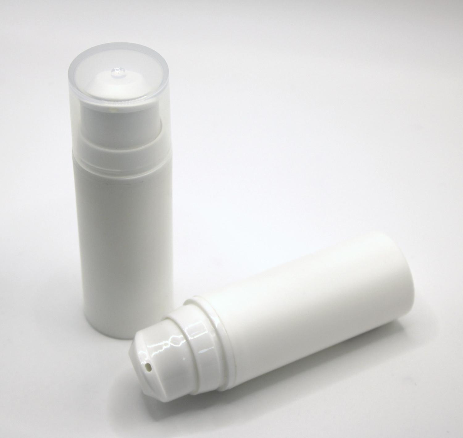 Флакон диспенсера 30мл вакуумный РР белый матовый в комплекте с дозатором 3