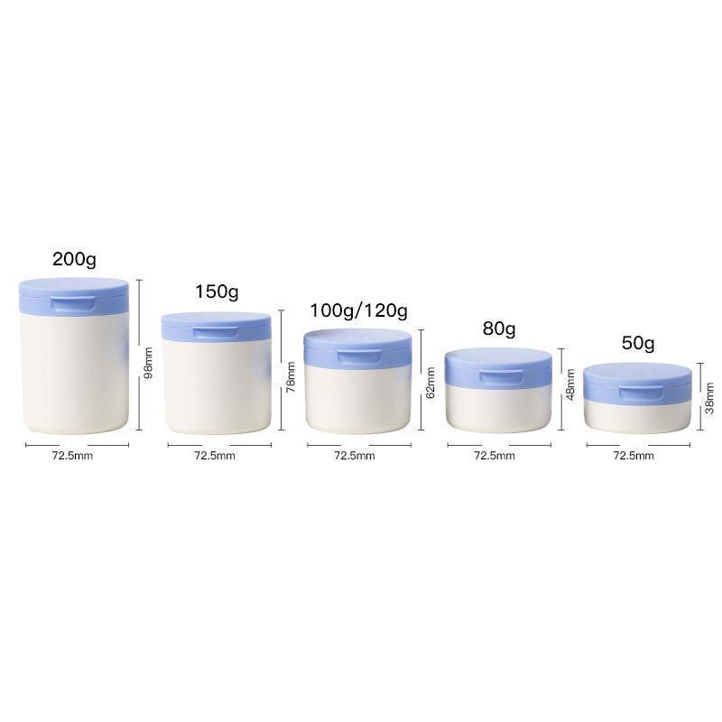 Банки РР с крышками флип-топ в комплекте с пинцетом/лопаткой и твердым вкладышем 3