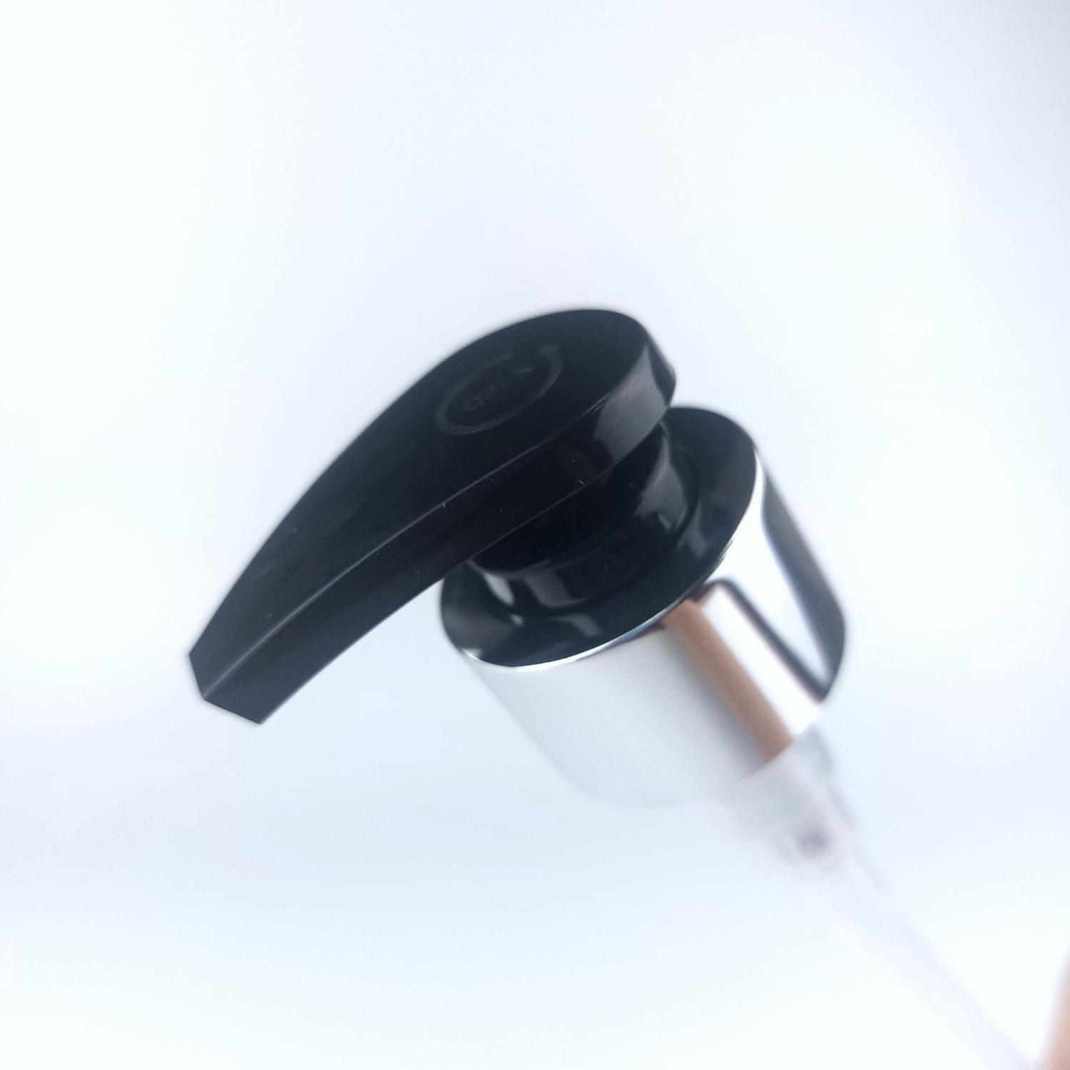 NEW_Дозатор 28/410 черный, юбка алюм.глянц.серебро, доза 1,5-2мл, трубка 220мм (в выдернутом состоянии) 2