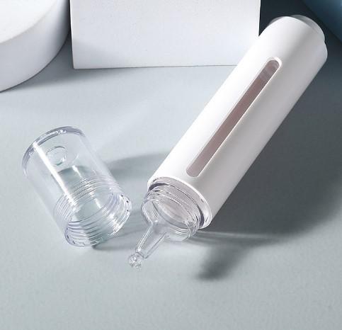 Флакон-капельница 15 и 30мл, с прозрачным окошком, с кнопкой, носик и колпачок прозрачные (JBBC-Press) 2