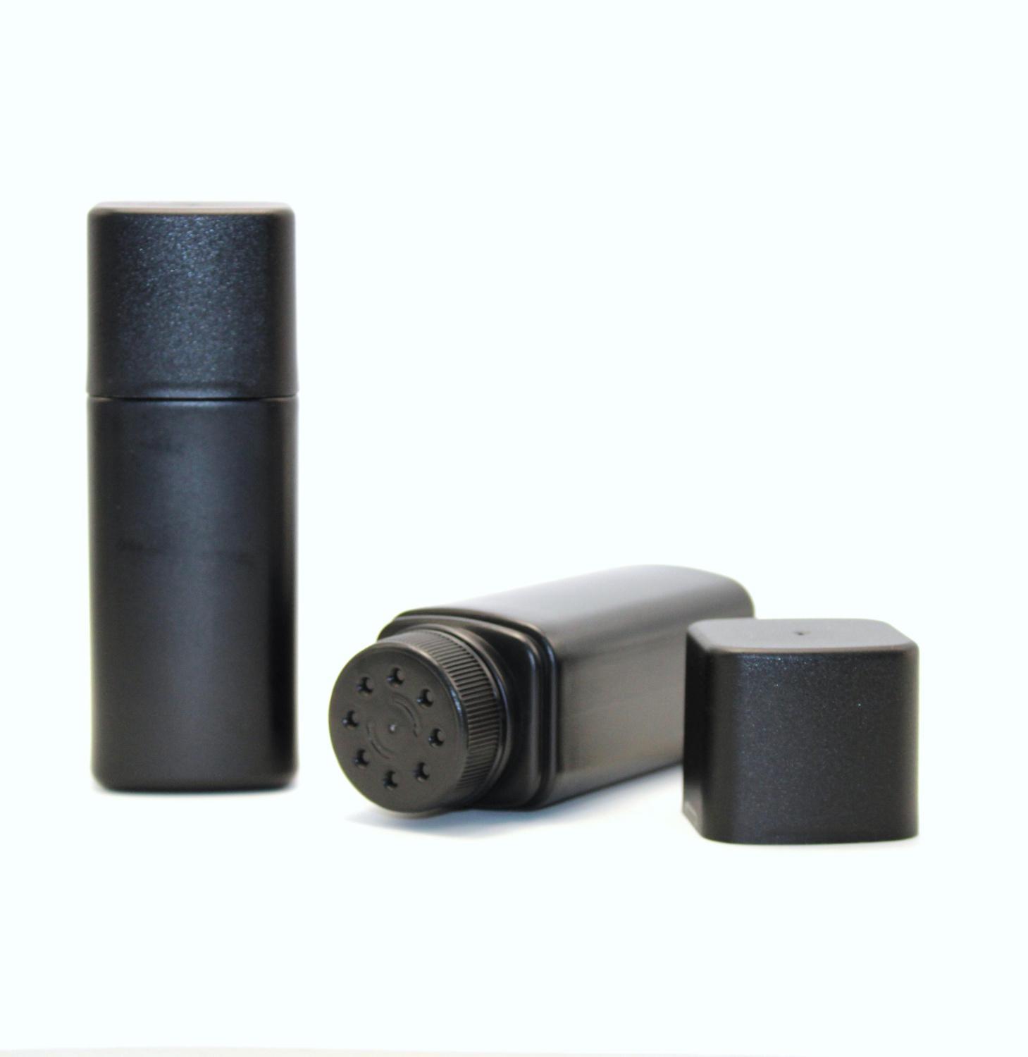 Флакон PE 50мл квадратный матовый под энзимную пудру (тальк) с матовым колпаком 2