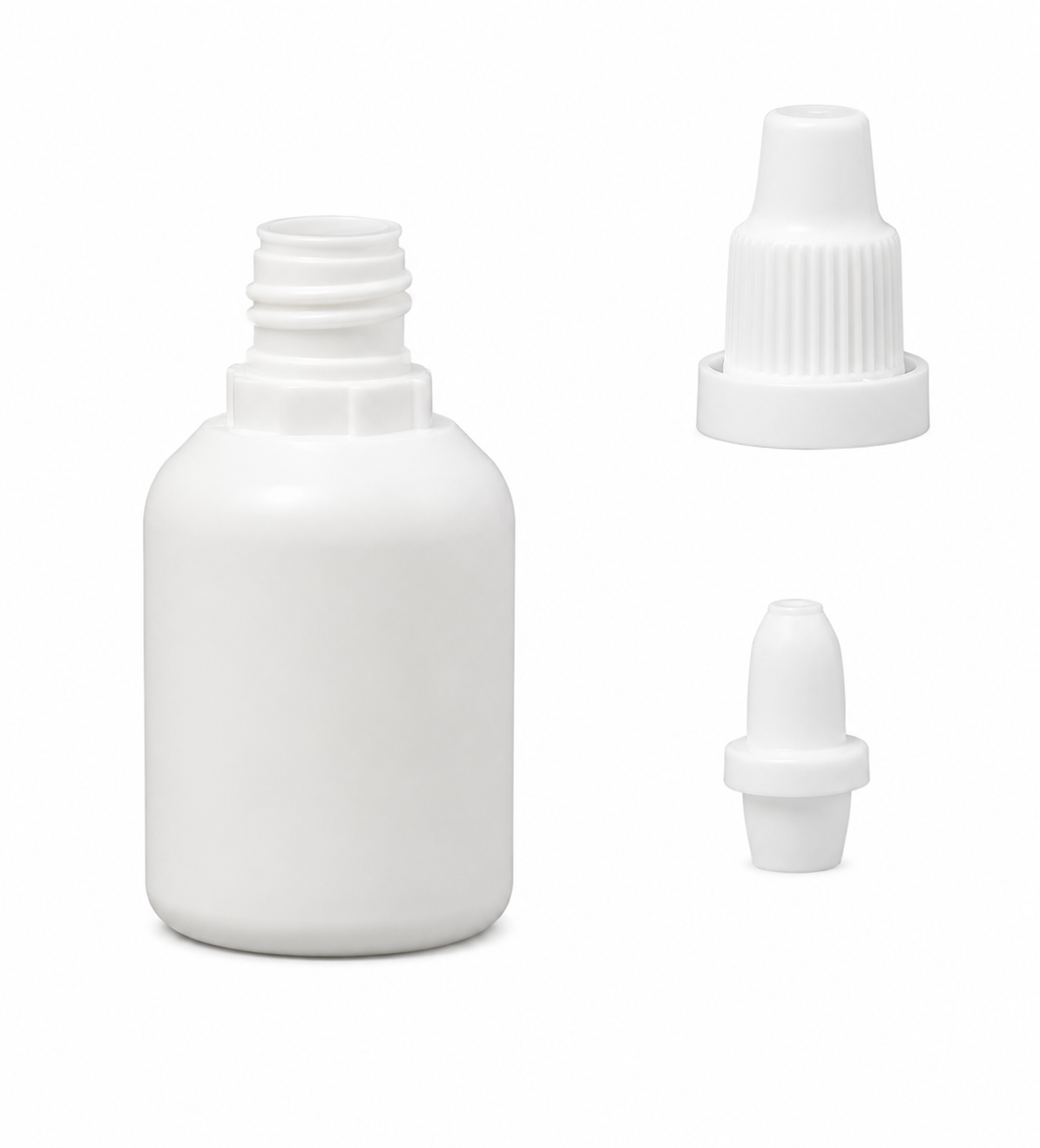 Флакон FARM 25 ml. белый в комплекте с крышкой и дозатором - АКЦИЯ 2