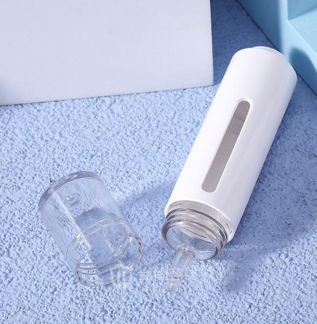 Флакон-капельница 15 и 30мл, с прозрачным окошком, с кнопкой, носик и колпачок прозрачные (JBBC-Press) 3