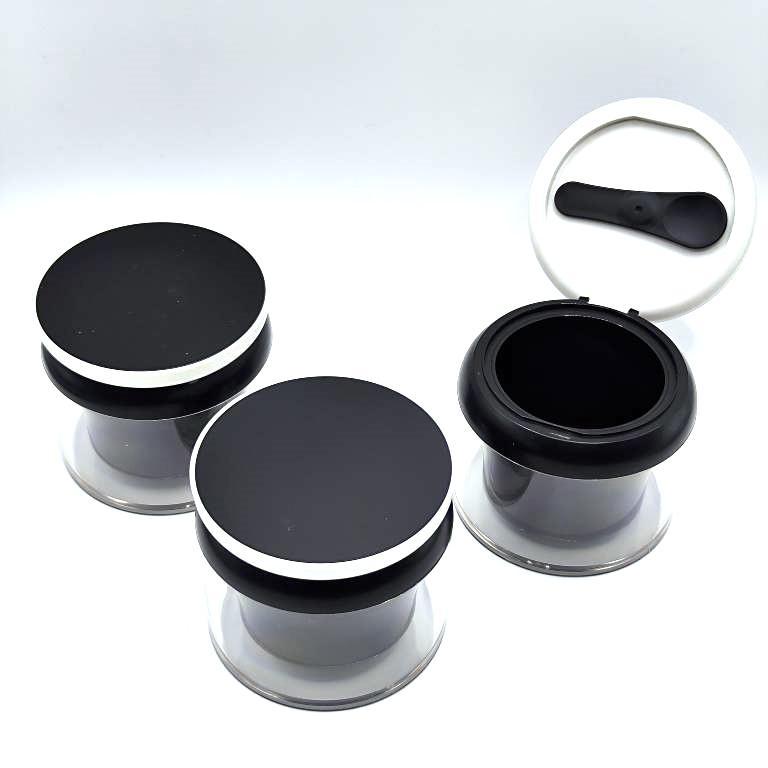 Банка косметическая 100мл refill (со сменным термосом), в комплекте с лопаточкой на магните 2