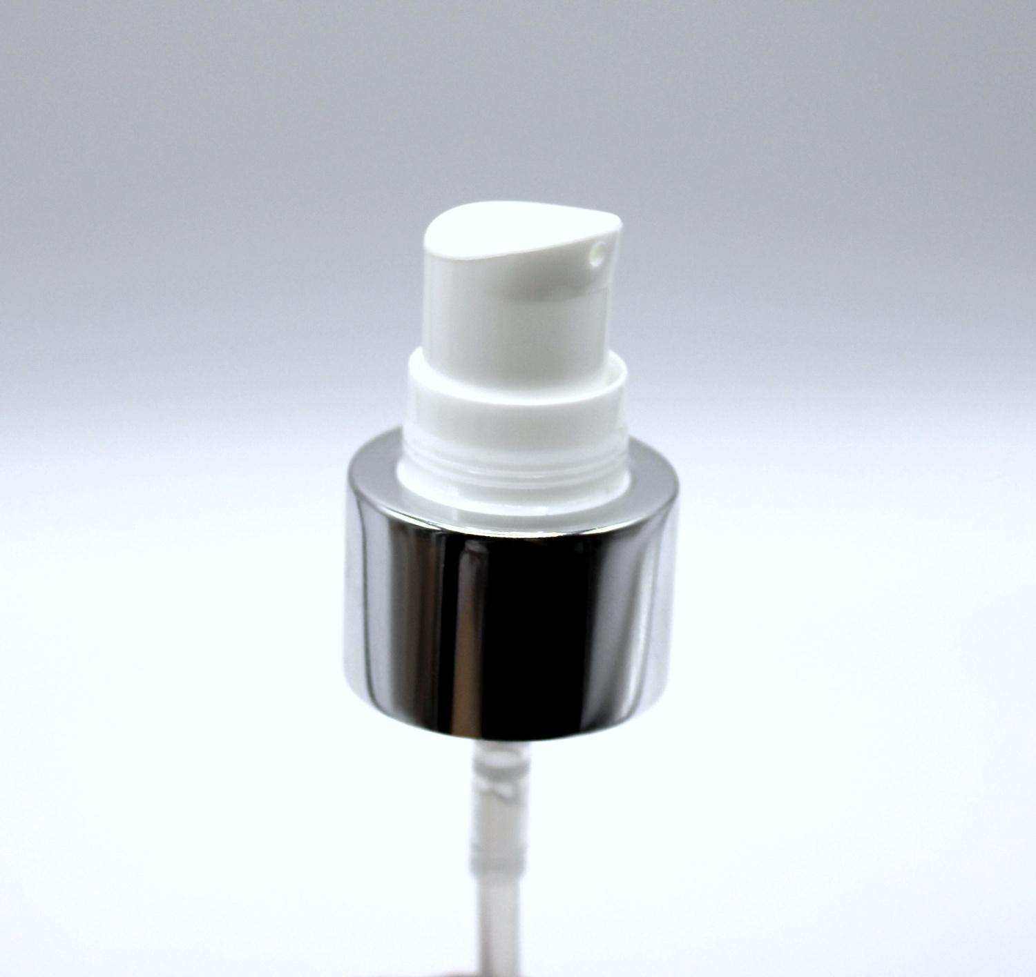 NEW_Дозатор 24/410 белый с алюм.чехлом под серебро, кремовый, колпак прозрачный, трубка 200мм ( в выдернутом состоянии) 3