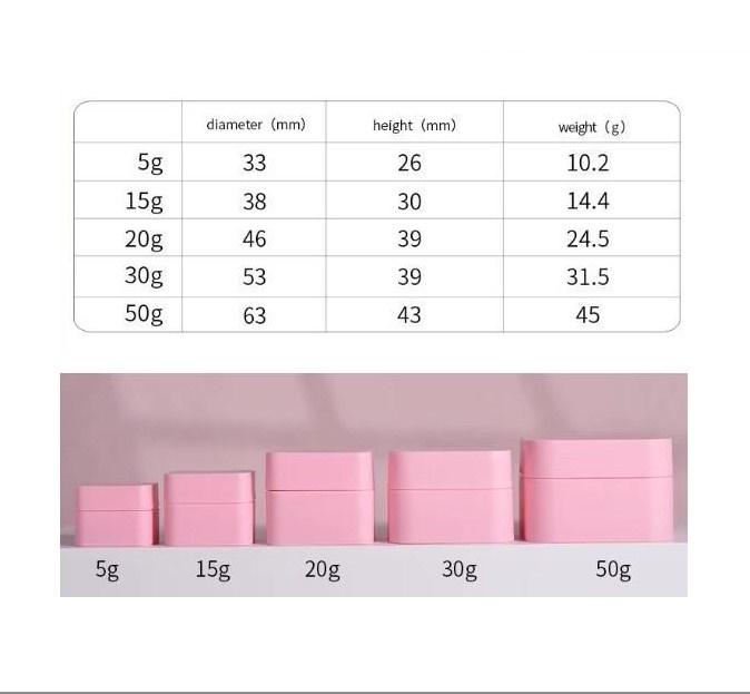 Банки косметические РР 5, 10, 15, 30, 50мл квадратные 4