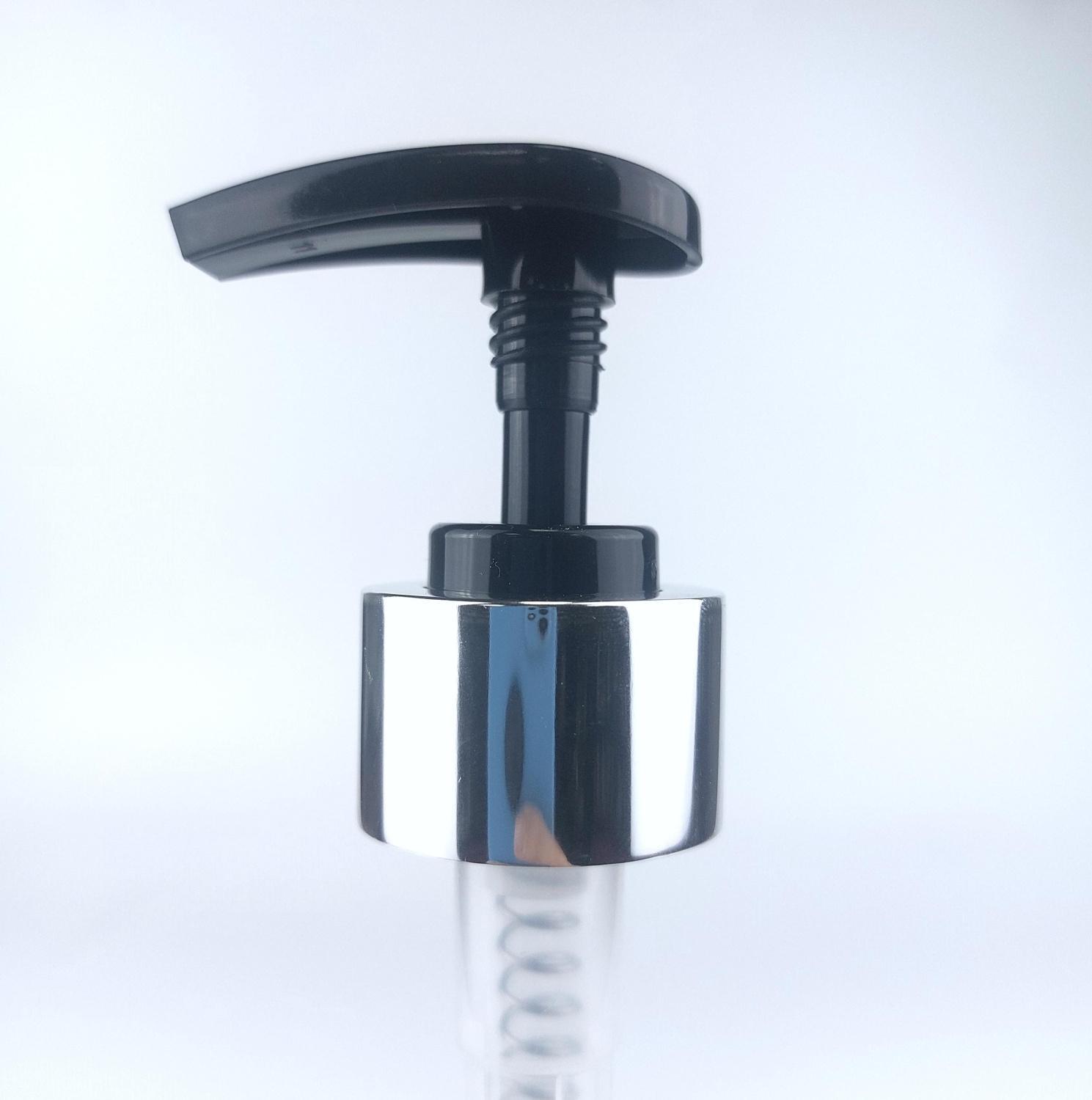 NEW_Дозатор 28/410 черный, юбка алюм.глянц.серебро, доза 1,5-2мл, трубка 220мм (в выдернутом состоянии) 3