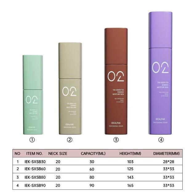 Флаконы PET квадратные с широкими колпачками под спрей или дозатор 2