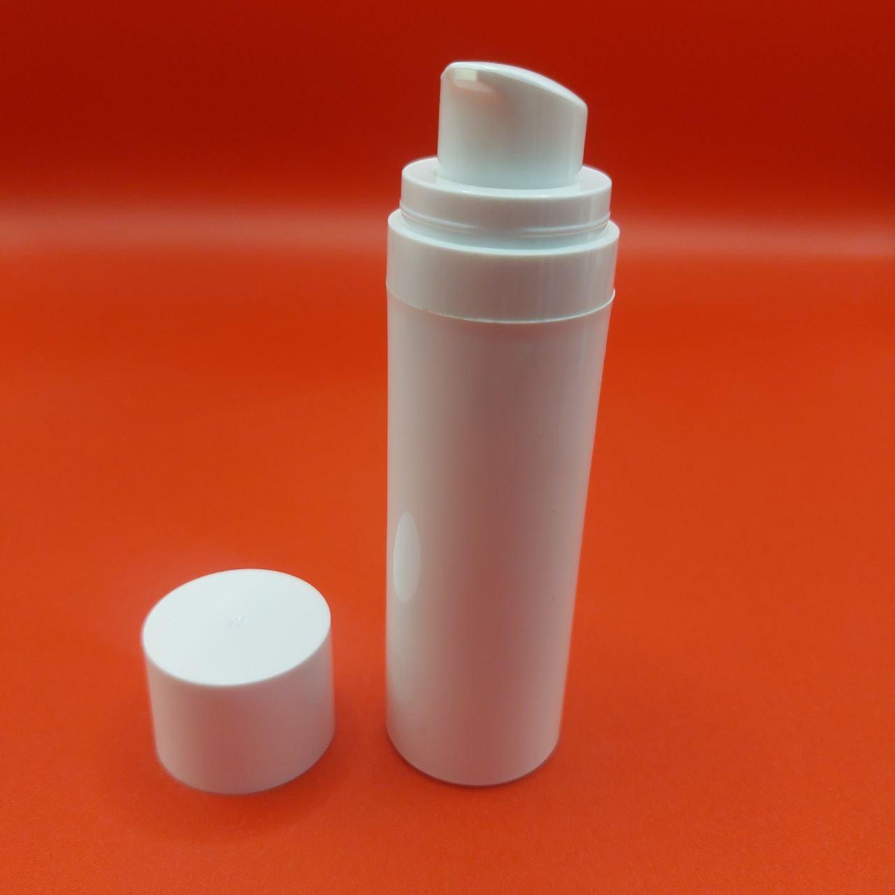 Вакуумный диспенсер RUBY без металлических деталей 30 мл с белым дозатором и колпаком - АКЦИЯ 5