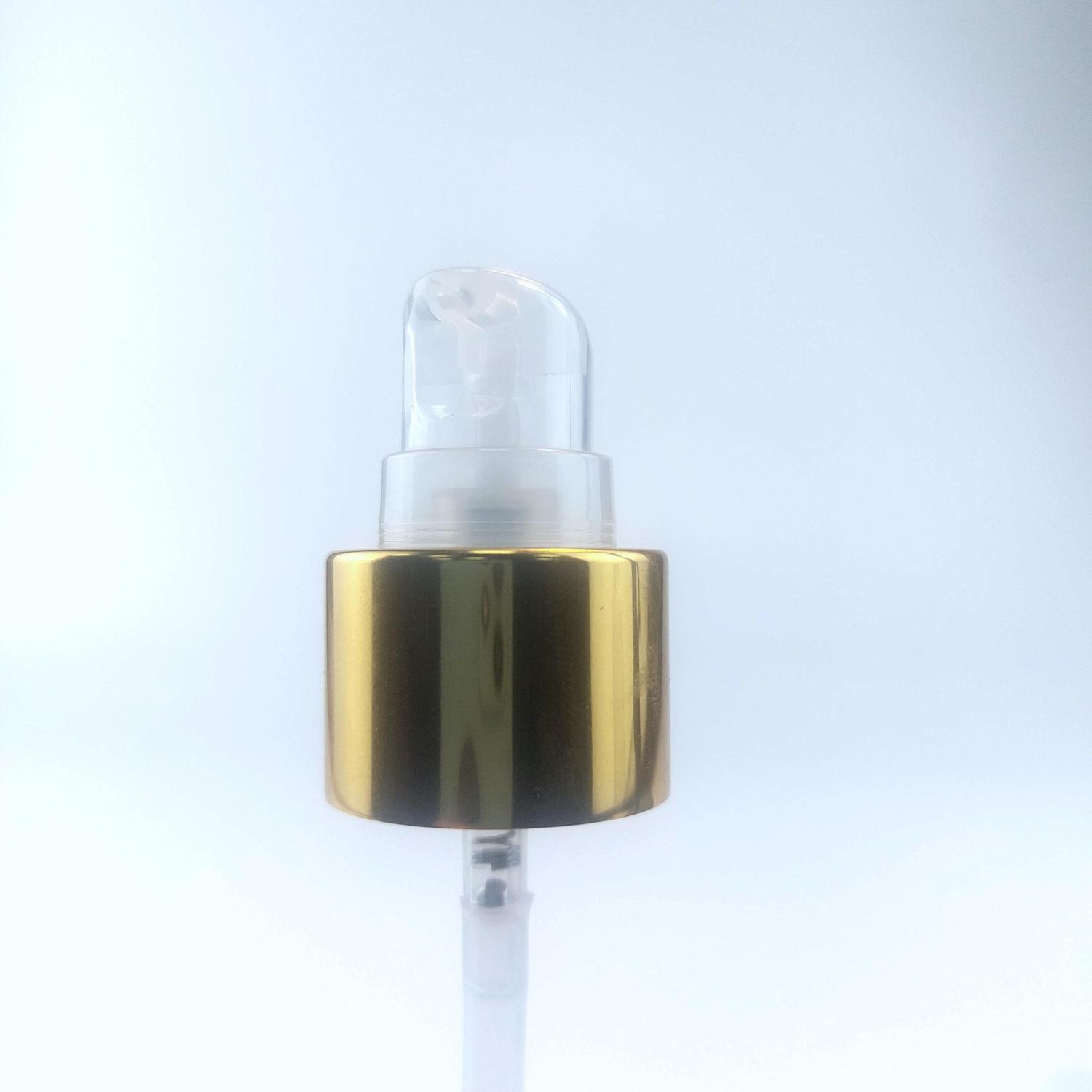 BF0544 Дозатор 24/410 натуральный с глянцевым алюминиевым чехлом под золото, с прозрачным колпаком, длина трубки 200 мм 2