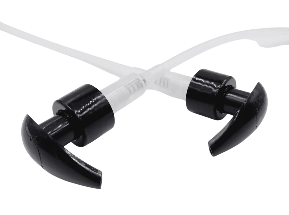 Дозатор 24/410 PP черный гладкий, трубка 220 мм 2