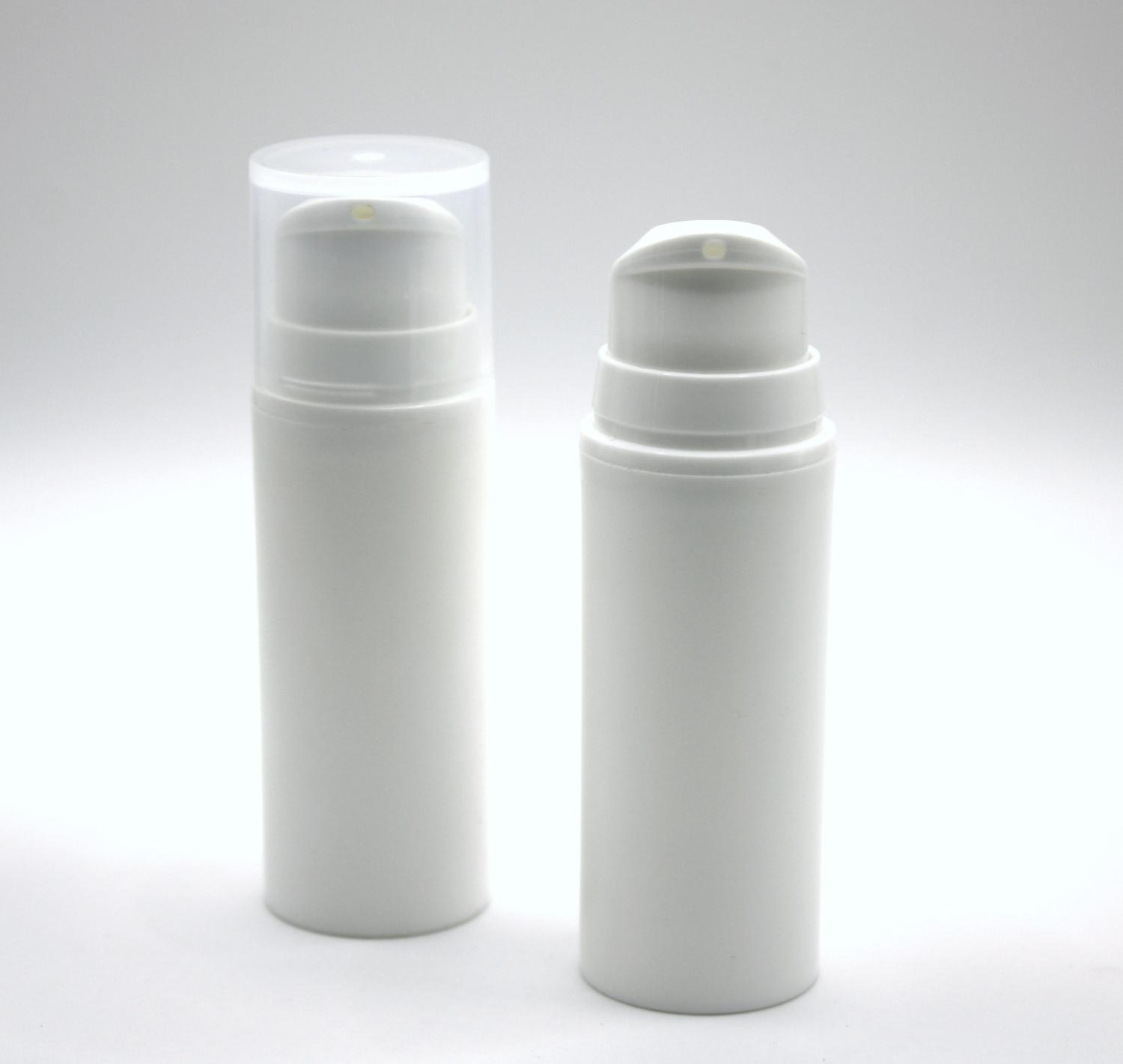 Флакон диспенсера 30мл вакуумный РР белый матовый в комплекте с дозатором 2