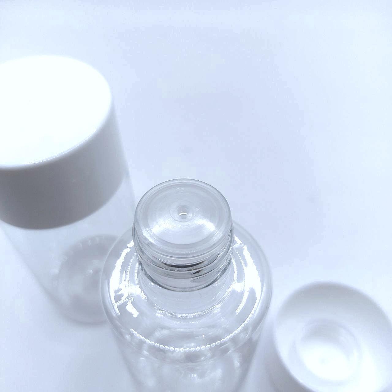 Флакон PET 125 мл 24/415 BU666B прозрачный в комплекте с широкой крышкой с редуктором 4