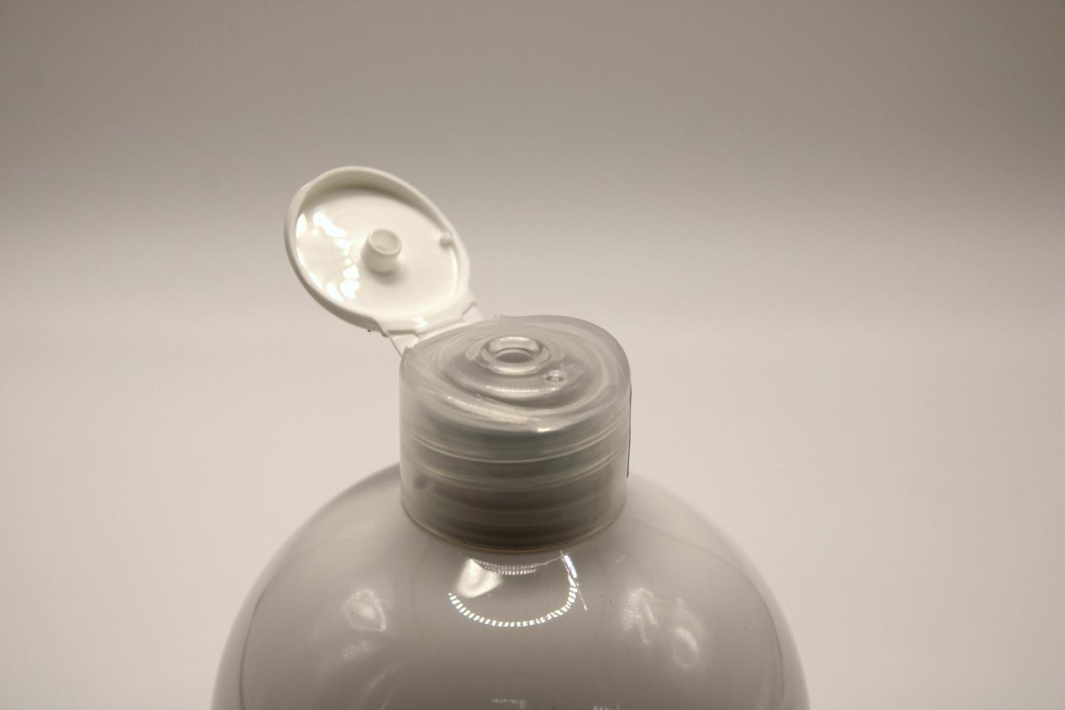 Крышка флип-топ 28/410 белая, отверстие 2,5 мм, верх - белый, низ -натуральный - АКЦИЯ 6