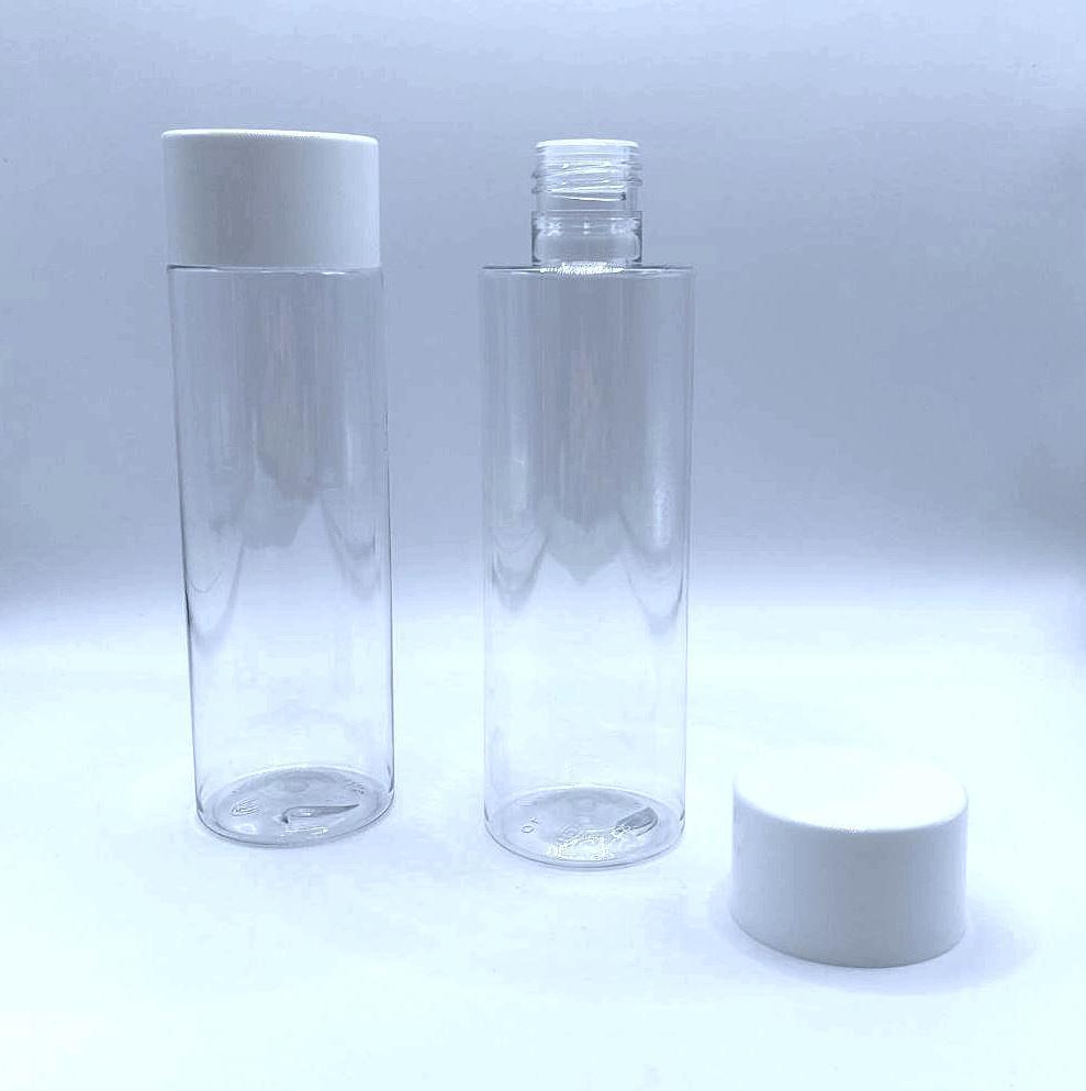 Флакон PET 200 мл 24/415 BU668B прозрачный в комплекте с широкой крышкой с редуктром 3