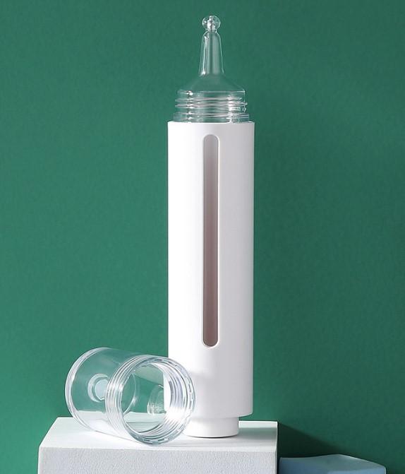 Флакон-капельница 15 и 30мл, с прозрачным окошком, с кнопкой, носик и колпачок прозрачные (JBBC-Press) 5