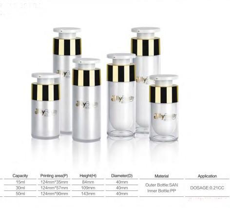 Флаконы вакуумные (диспенсеры) акриловые 15 / 30 / 50мл 5