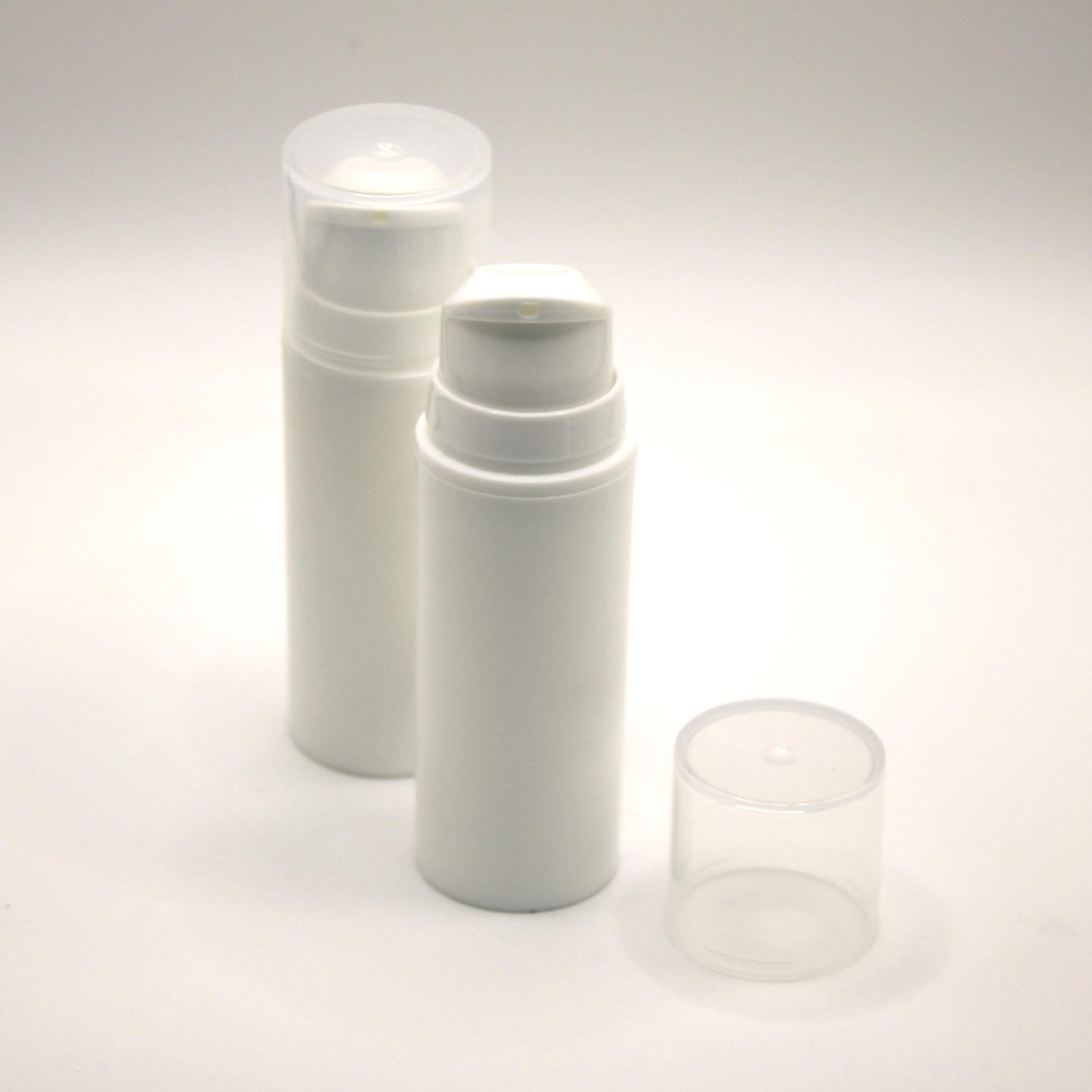 Флакон диспенсера 30мл вакуумный РР белый матовый в комплекте с дозатором 4