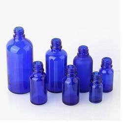 Флаконы стеклянные синие 5-100 мл, резьба 18мм