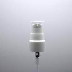 NEW_Дозатор 20/410 белый гладкий, кремовый, колпак прозрачный, трубка 150мм (в выдернутом состоянии)