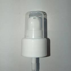 Дозатор 24/410 белый с гладкой юбкой, прозрачным колпаком, длина трубки 200мм (BF0544)