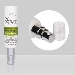 Туба диаметр 35мм с полностью алюминиевым дозатором и прозрачным колпачком (объем 35-110мл)