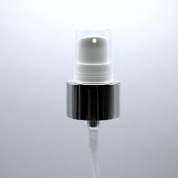 NEW_Дозатор 24/410 белый с алюм.чехлом под серебро, кремовый, колпак прозрачный, трубка 200мм ( в выдернутом состоянии)