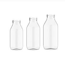 Флаконы PET серии "SQUARE MILK", резьба 38/400 с квадратный дном