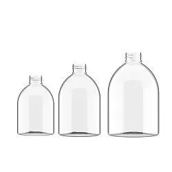Флаконы PET серии "SHORT ROUND", резьба 24/410 и 28/410