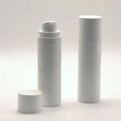 Вакуумный диспенсер RUBY без металлических деталей 30 мл с белым дозатором и колпаком - АКЦИЯ