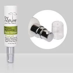 Туба диаметр 35мм с полностью алюминиевым дозатором и прозрачным колпачком (объем 35-110мл)