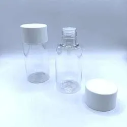 Флакон PET 125 мл 24/415 BU666B прозрачный в комплекте с широкой крышкой с редуктром