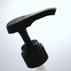 NEW_Дозатор 28/410 черный матовый с рифленой юбкой и поворотно-выкручивающимся механизмом, доза 3,5 мл, длина трубки 200 мм в выдернут. состоянии