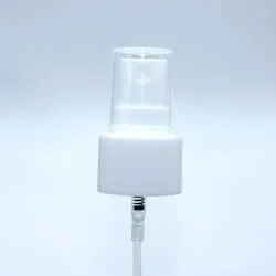 NEW_Спрей 24/410 белый, юбка гладкая, с прозрачным колпачком, длина трубки 200мм EF-M1