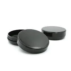 Банка 50 мл. чёрная, глянцевая, Typ XIV в комплекте крышкой черная глянцевой, без мягкого вкладыша - АКЦИЯ