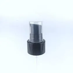 NEW_Дозатор 24/410 черный, с гладкой юбкой, кремовый, колпак прозрачный, трубка 200мм ( в выдернутом состоянии)