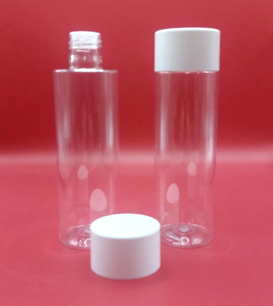 Флакон PET 200 мл 24/415 BU668B прозрачный в комплекте с широкой крышкой с редуктром