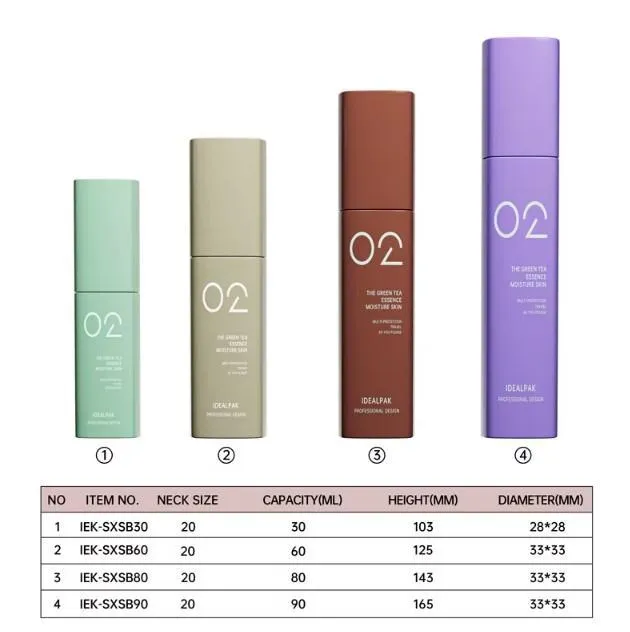 Флаконы PET квадратные с широкими колпачками под спрей или дозатор