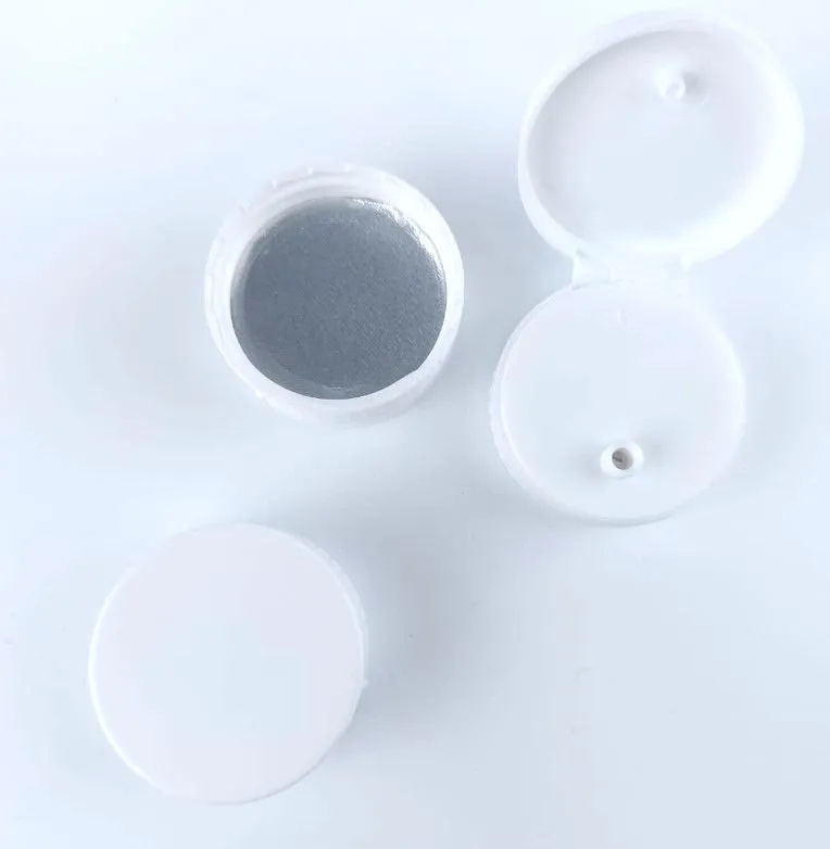 Крышка флип-топ, 38/400 белая, отверстие 3,5 мм, с индукционной мембраной для флакона из HDPE (арт.739) 3