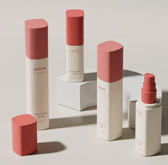 Флаконы PET квадратные с широкими колпачками под спрей или дозатор 3