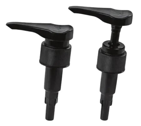 Дозатор ROSA SHAMPOO P508 4cc 28/410 черный с рифленой юбкой, длина трубки 220 мм