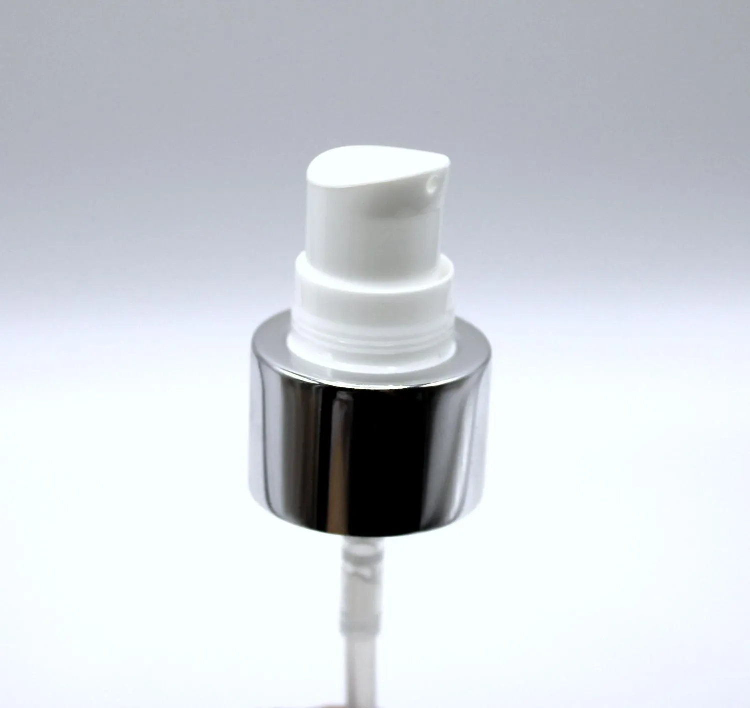 NEW_Дозатор 24/410 белый с алюм.чехлом под серебро, кремовый, колпак прозрачный, трубка 200мм ( в выдернутом состоянии) 3