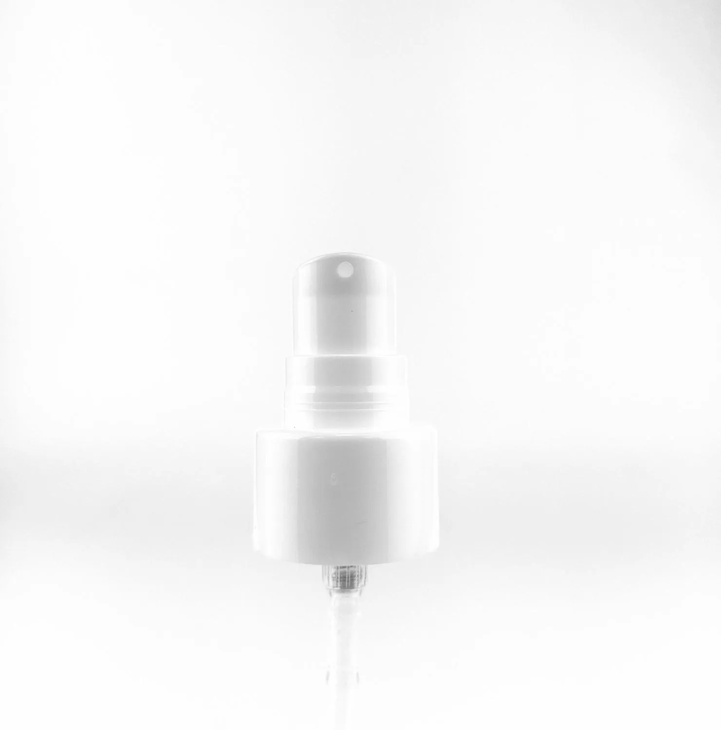 NEW_Дозатор 24/410 белый, с гладкой юбкой, кремовый, колпак прозрачный, трубка 200мм ( в выдернутом состоянии) 2