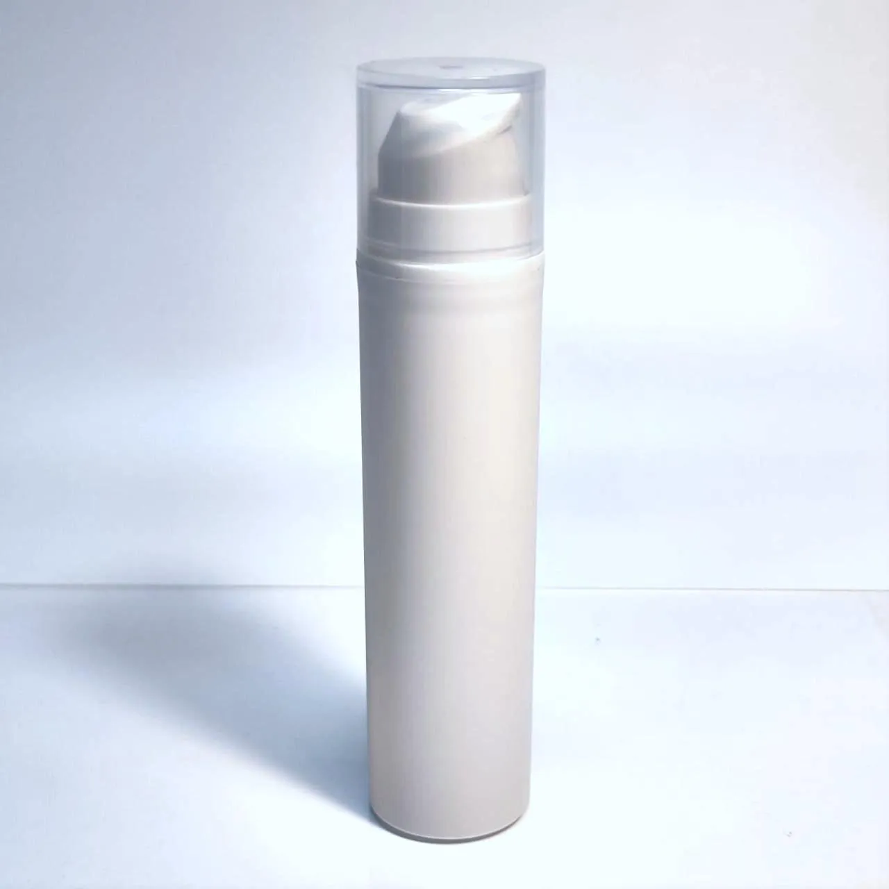 Флакон диспенсера 50мл вакуумный РР белый матовый в комплекте с дозатором 2