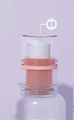 Дозатор белый глянцевый с прозрачным колпаком для флаконов Look Like Glass