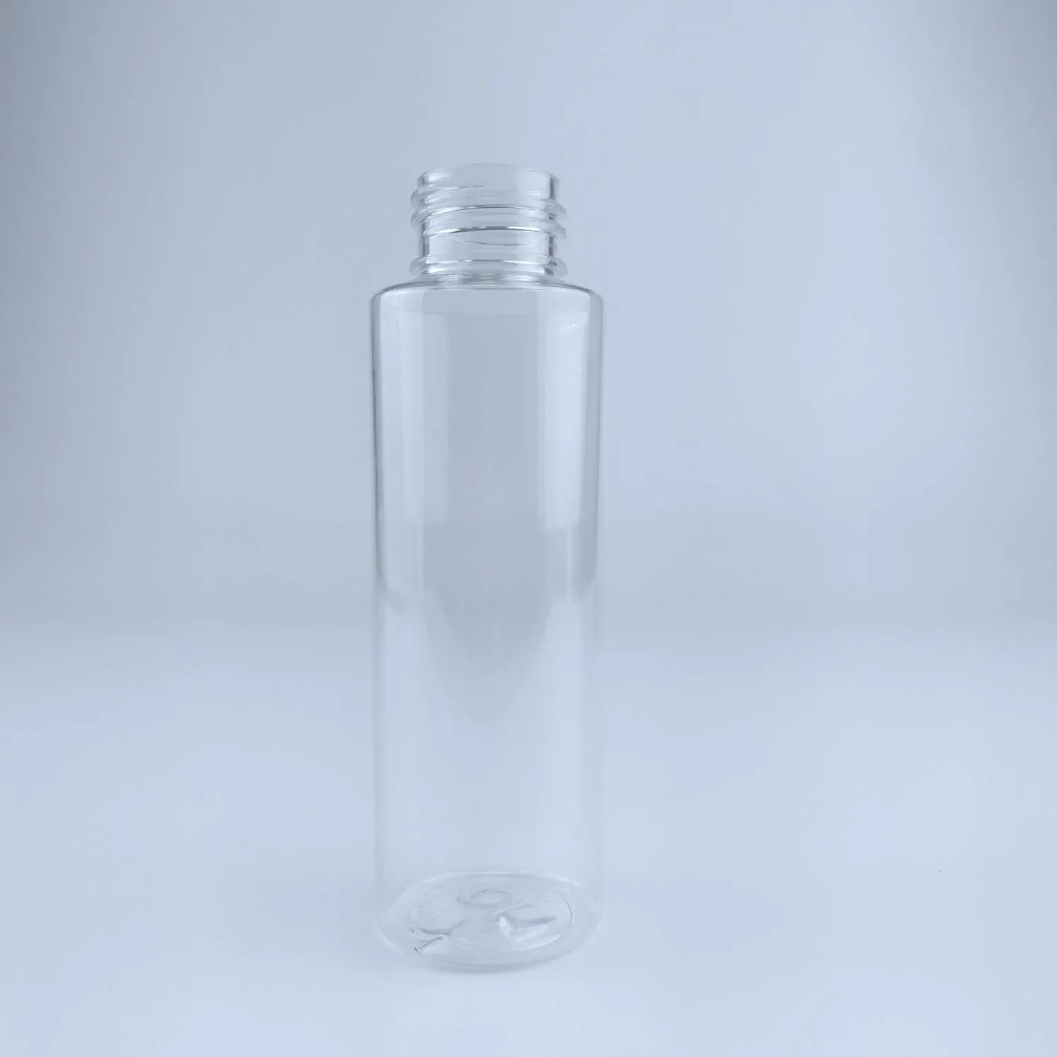 Флакон ПЭТ 90 мл 24/410 прозрачный в комплекте со спреем белым рифленным - АКЦИЯ 4