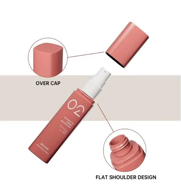 Флаконы PET квадратные с широкими колпачками под спрей или дозатор 4